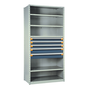 Industrial Mini-Racking 96x24x87 Rousseau SRD5206S 3 Levels With Steel  Decking, Industrial Shelving, Parts Shelving, Warehouse Shelving, Steel  Shelving, Metal Storage Shelving, 10 56 13, 10 56 00